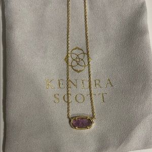 Kendra Scott Gold and Purple Amethyst Necklace